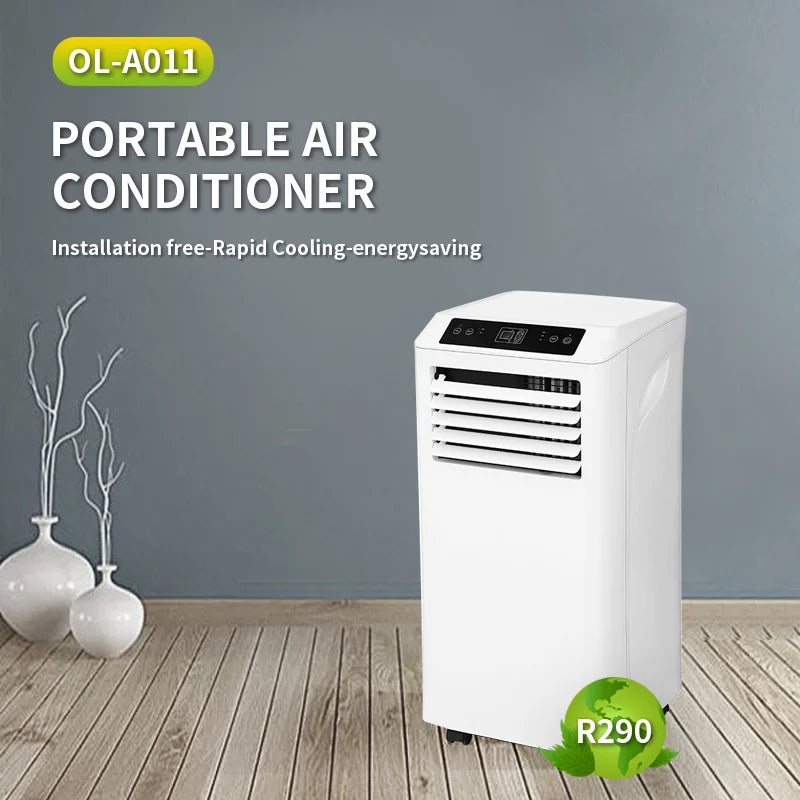 Mobiele airco Wifi ontvochtigen en ventileren met raamafdichting en luchtreiniger 7000btu