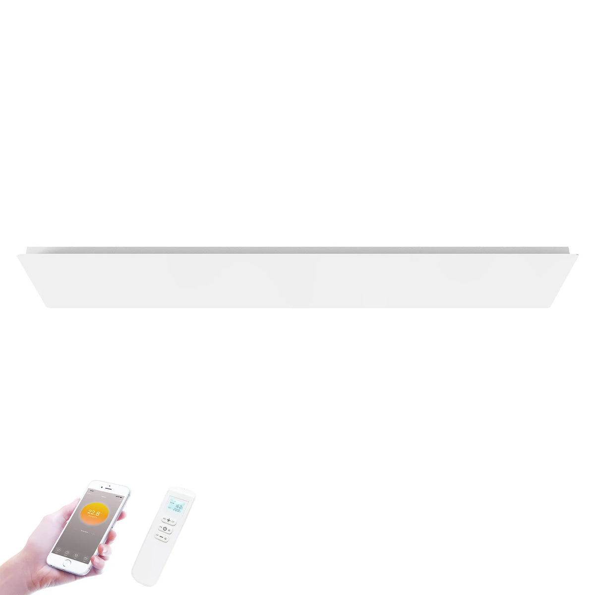 Segunda oportunidad - QH-ThermoAura Serie Wi-Fi panel infrarrojo 2000 W 156x33 cm - Predeterminado