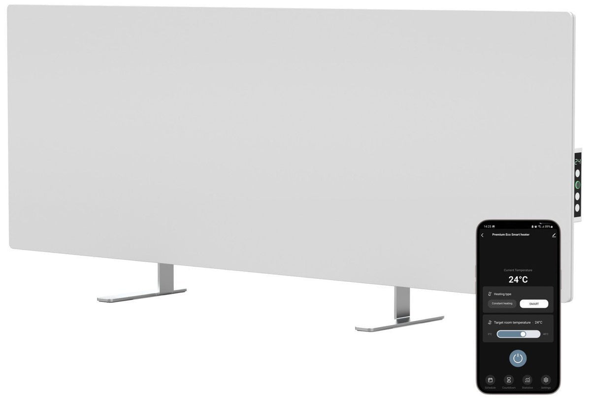 Segunda oportunidad - Panel calefactor infrarrojo inteligente AENO GH4S WIFI - 700 W - Negro
