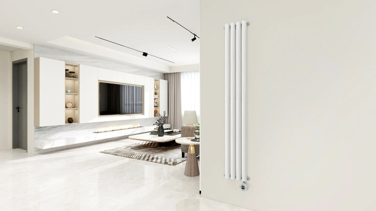 Segunda oportunidad - Radiador eléctrico vertical blanco Calysta 1000 W - Predeterminado