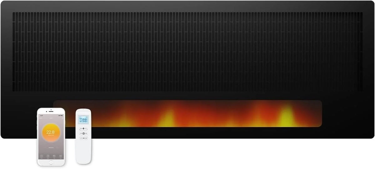 Segunda oportunidad - Flamara panel infrarrojo chimenea LED 2100Watt - Predeterminado