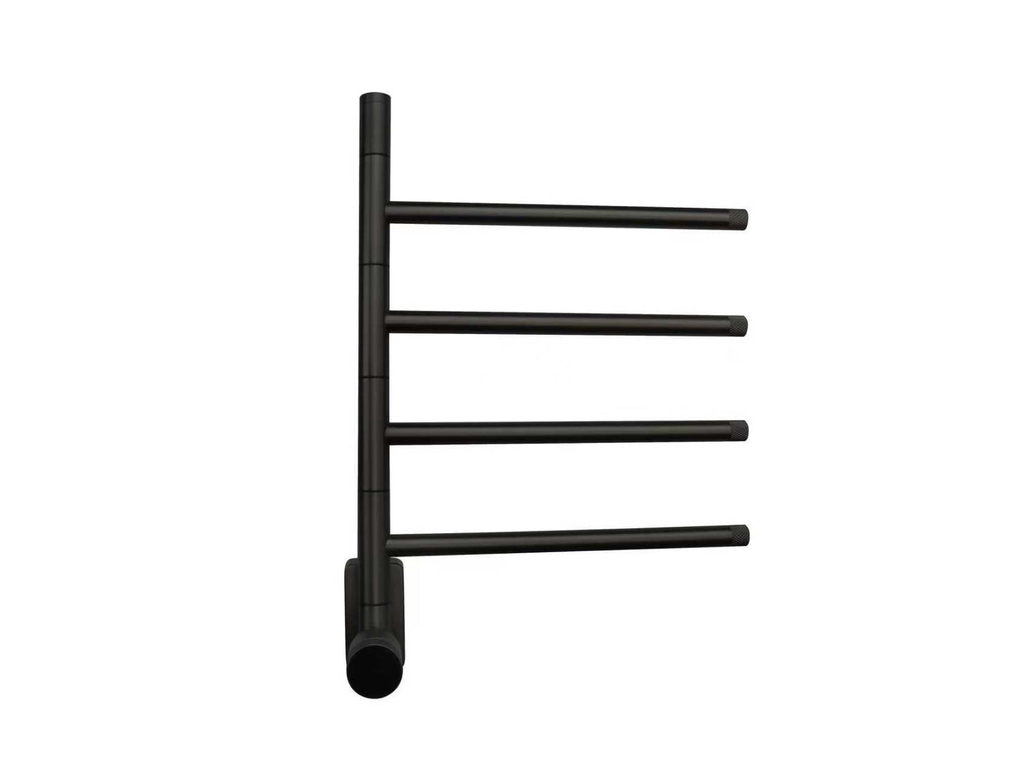 Elektrische handdoek radiator black met thermostaat