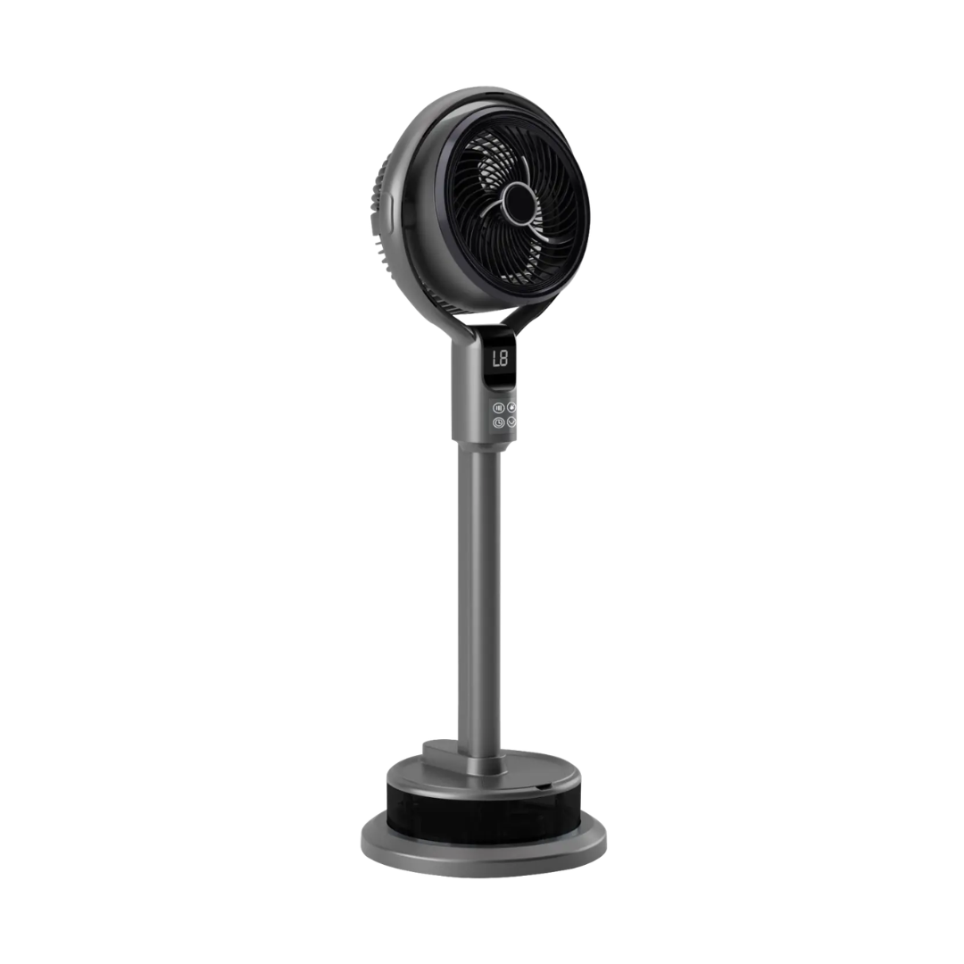 Ventilador nebulizador con mando a distancia, temporizador y humidificador
