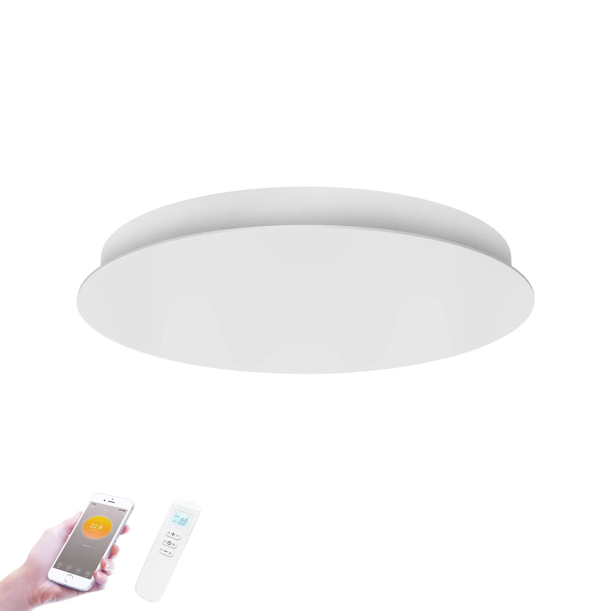 Segunda oportunidad - QH-ThermoAura Serie WiFi Redondo 750W diámetro 55,4 cm - Predeterminado