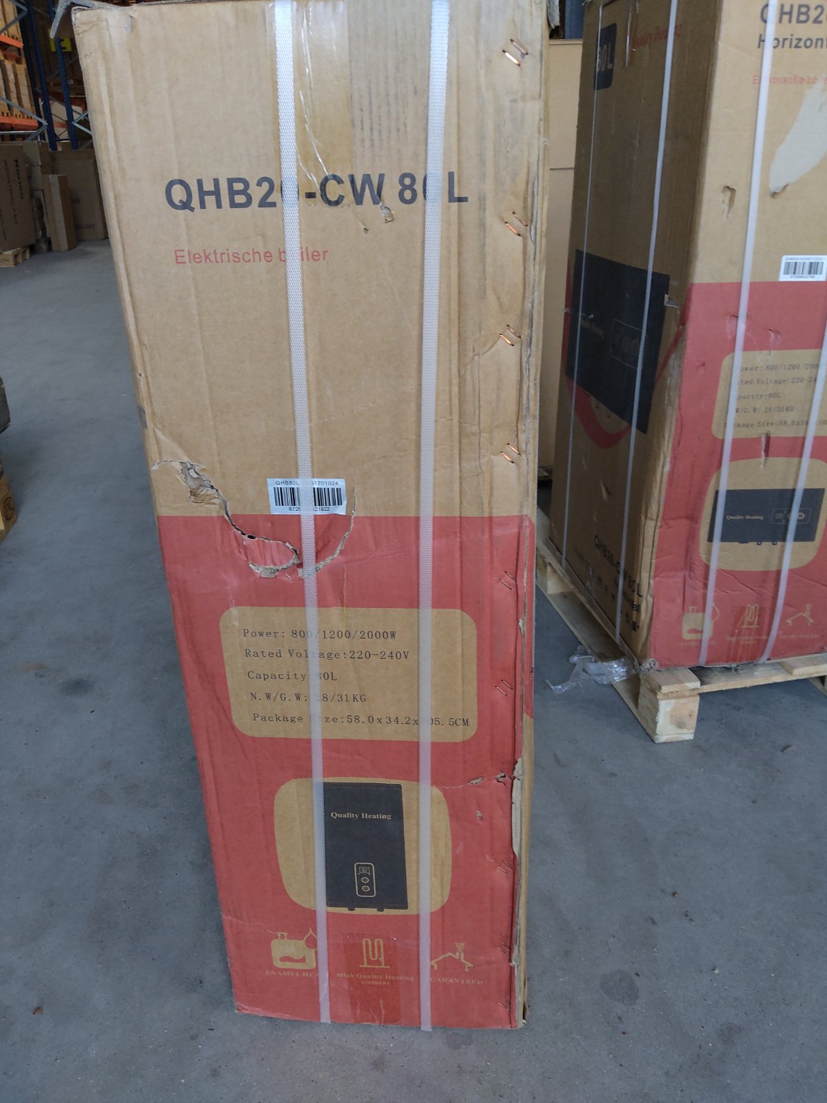 Tweedekans - 80 Liter QH dual tank elektrische boiler met digitale bediening - Default