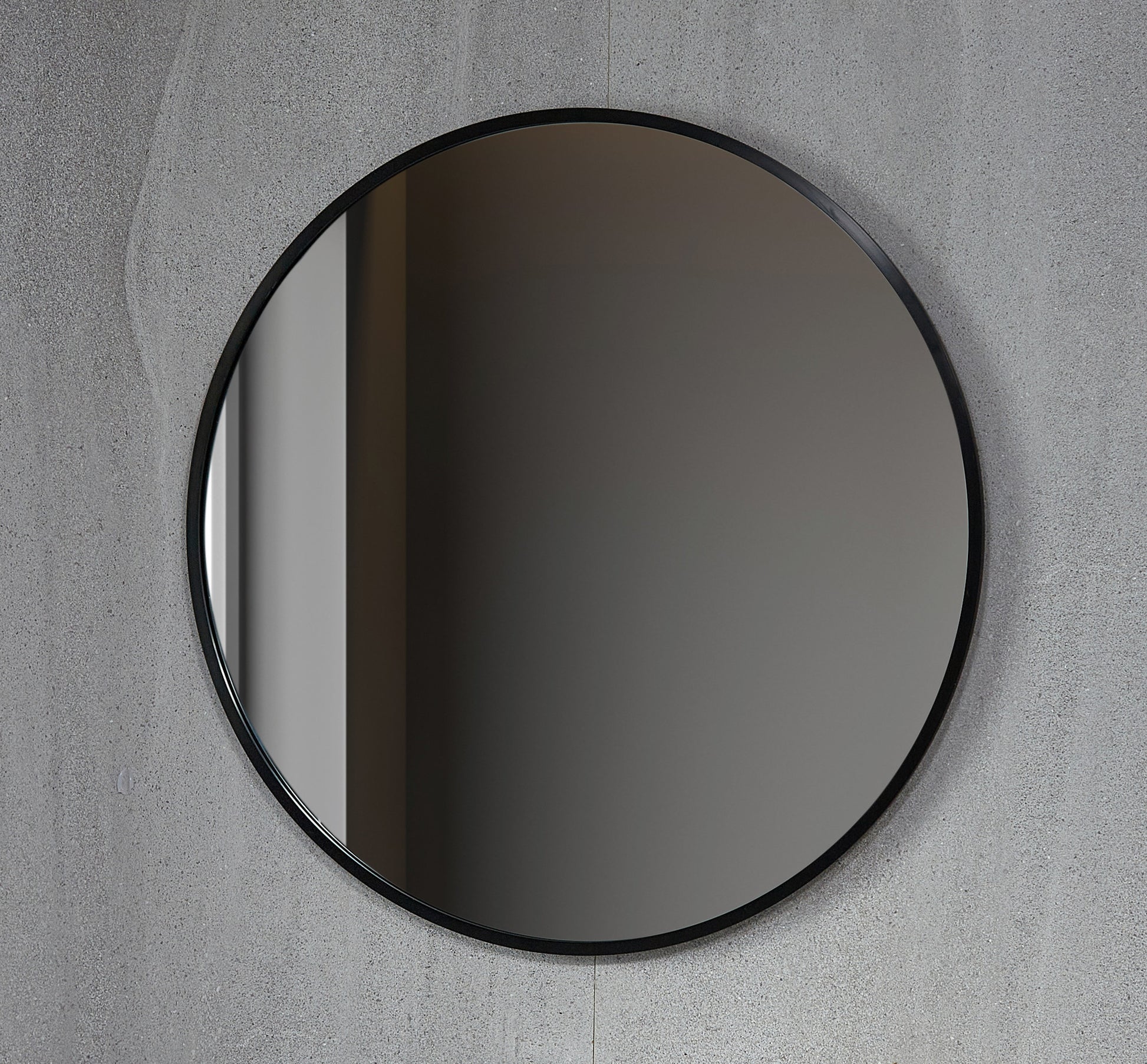 Tweedekans - Spiegel rond 100 cm met zwart frame - Default