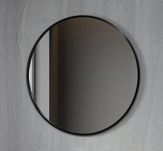 Tweedekans - Spiegel rond 100 cm met zwart frame - Default