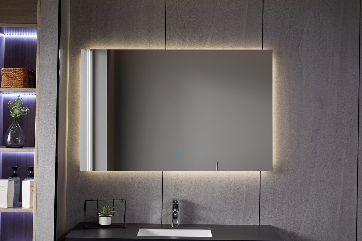 Segunda oportunidad - Espejo sin marco con LED, antivaho 75 x 140 cm - Predeterminado