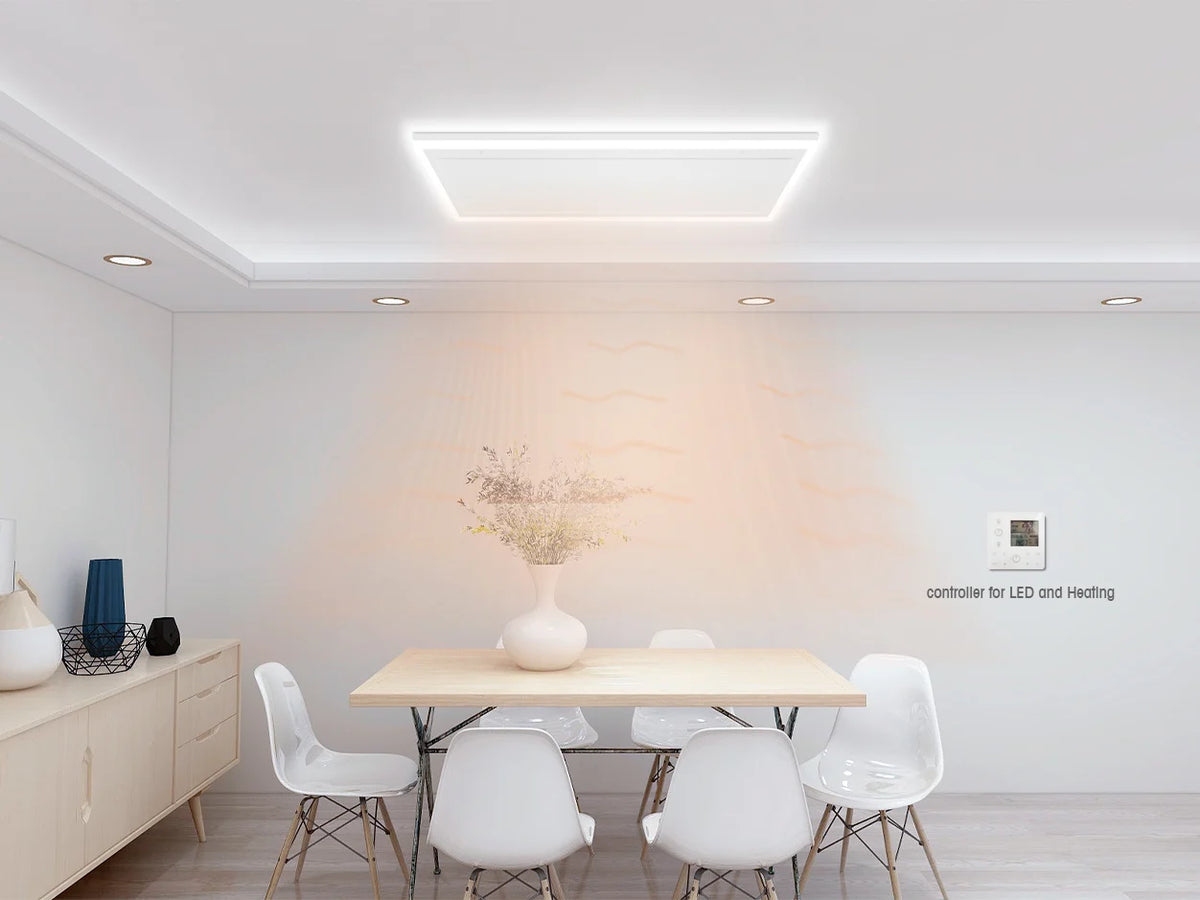 Segunda oportunidad - QH-HL Serie panel infrarrojo con iluminación LED 63x 65,5 cm 400Watt - Predeterminado
