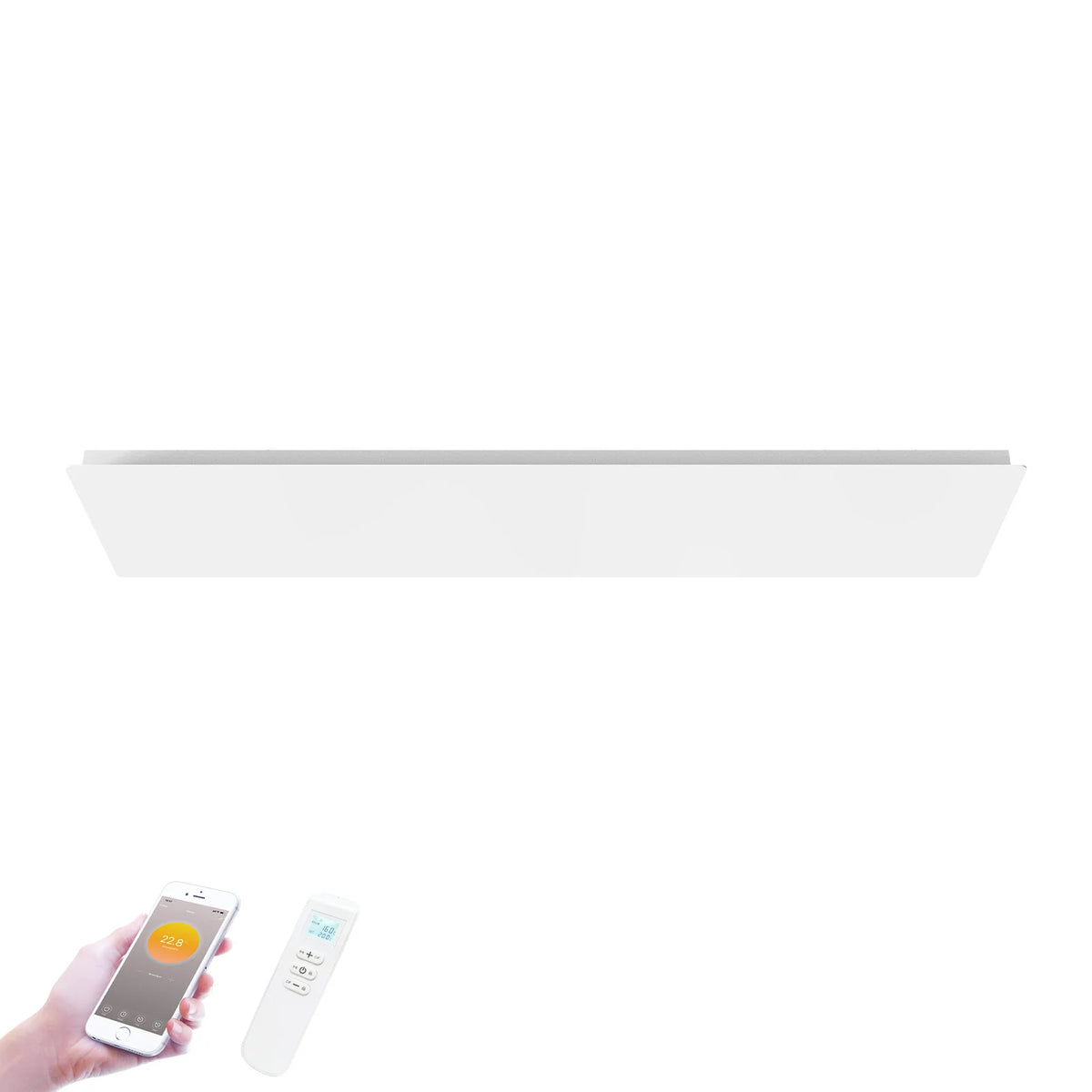 Segunda oportunidad - QH-ThermoAura Serie WiFi panel infrarrojo 1700 W 129x33 cm - Predeterminado