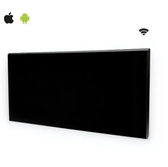 Tweedekans - Adax neo Wifi zwart elektrische verwarming - 800Watt 33cm x 75cm