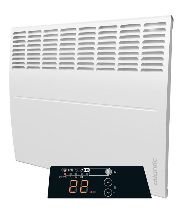 Segunda oportunidad - calefactor eléctrico Ecoflex Atlantic con termostato ajustable - 2500 W - 91 cm (an) x 46 cm (al)