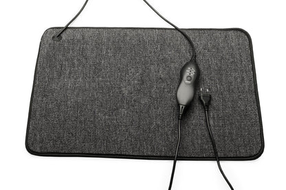 Tweedekans - Warmte mat vermogen instelbaar met controller en timer functie - V14 - Antraciet 50 x 70 cm met controller
