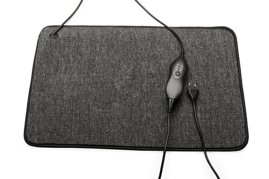 Tweedekans - Warmte mat vermogen instelbaar met controller en timer functie - V14 - Antraciet 50 x 70 cm met controller