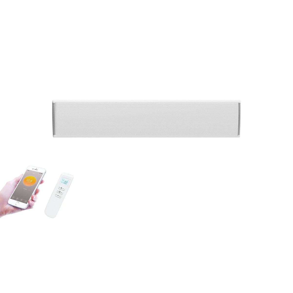 Segunda oportunidad - Calefactor infrarrojo para terraza Whitewarm Wifi 1800 - 2400Watt - 2400Watt