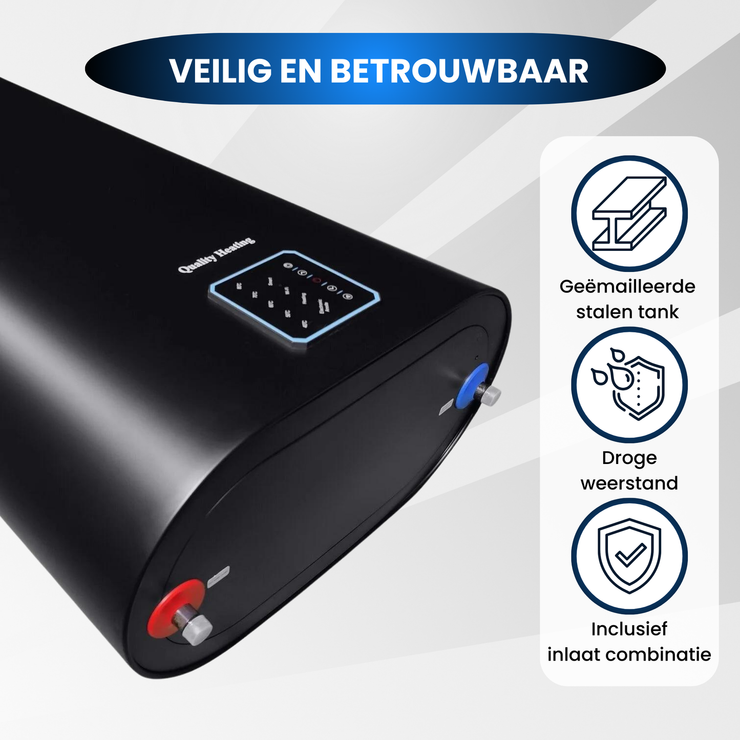 Termo eléctrico doble Performance QH Wifi de 30 litros con mandos digitales