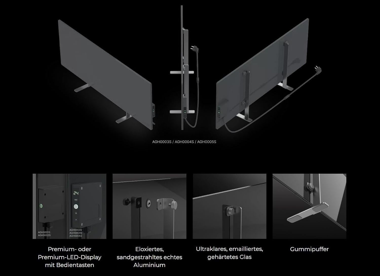 AENO GH4S panel calefactor infrarrojo inteligente WIFI - 700 vatios