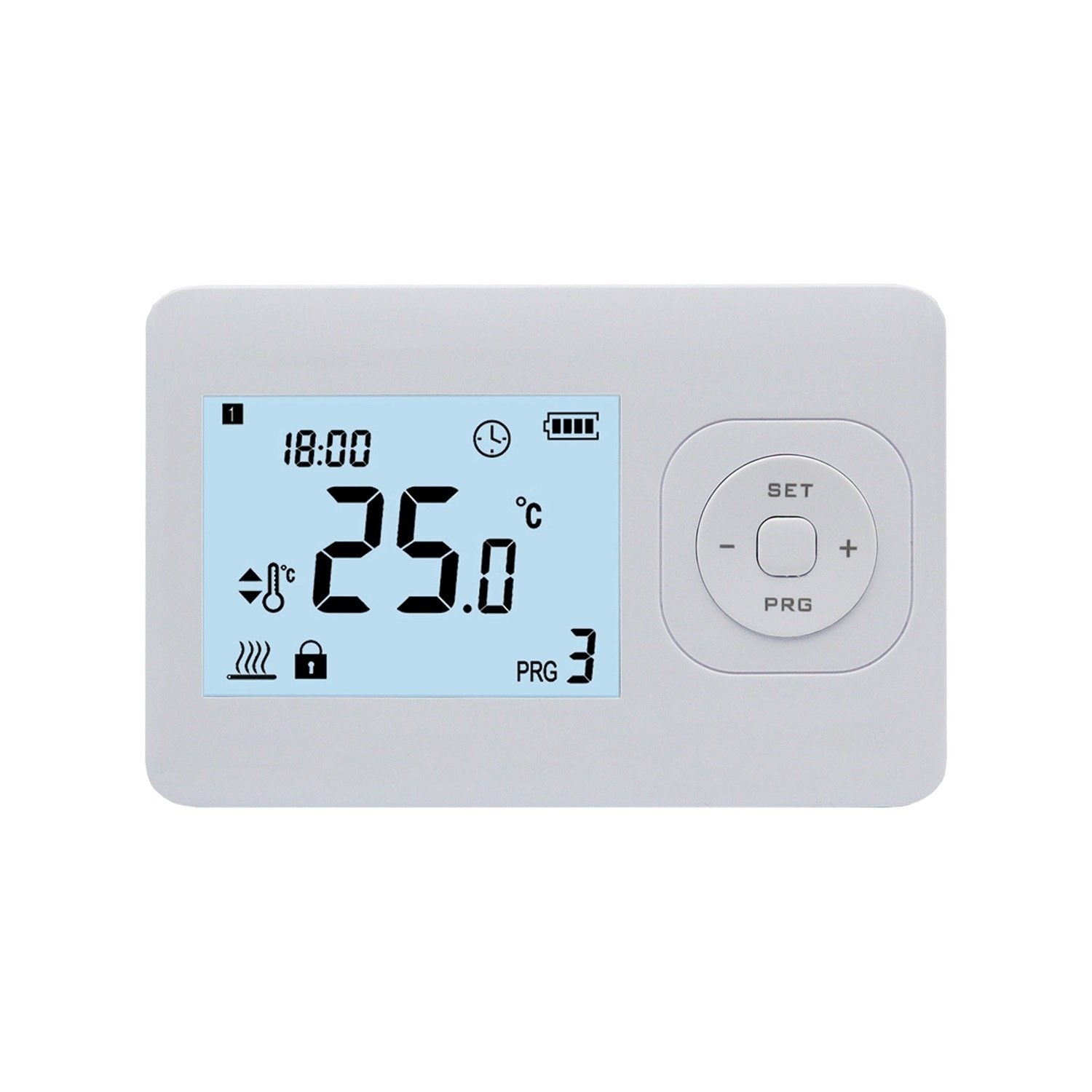 CV Reloj termostato - Digital - On/Off - Blanco