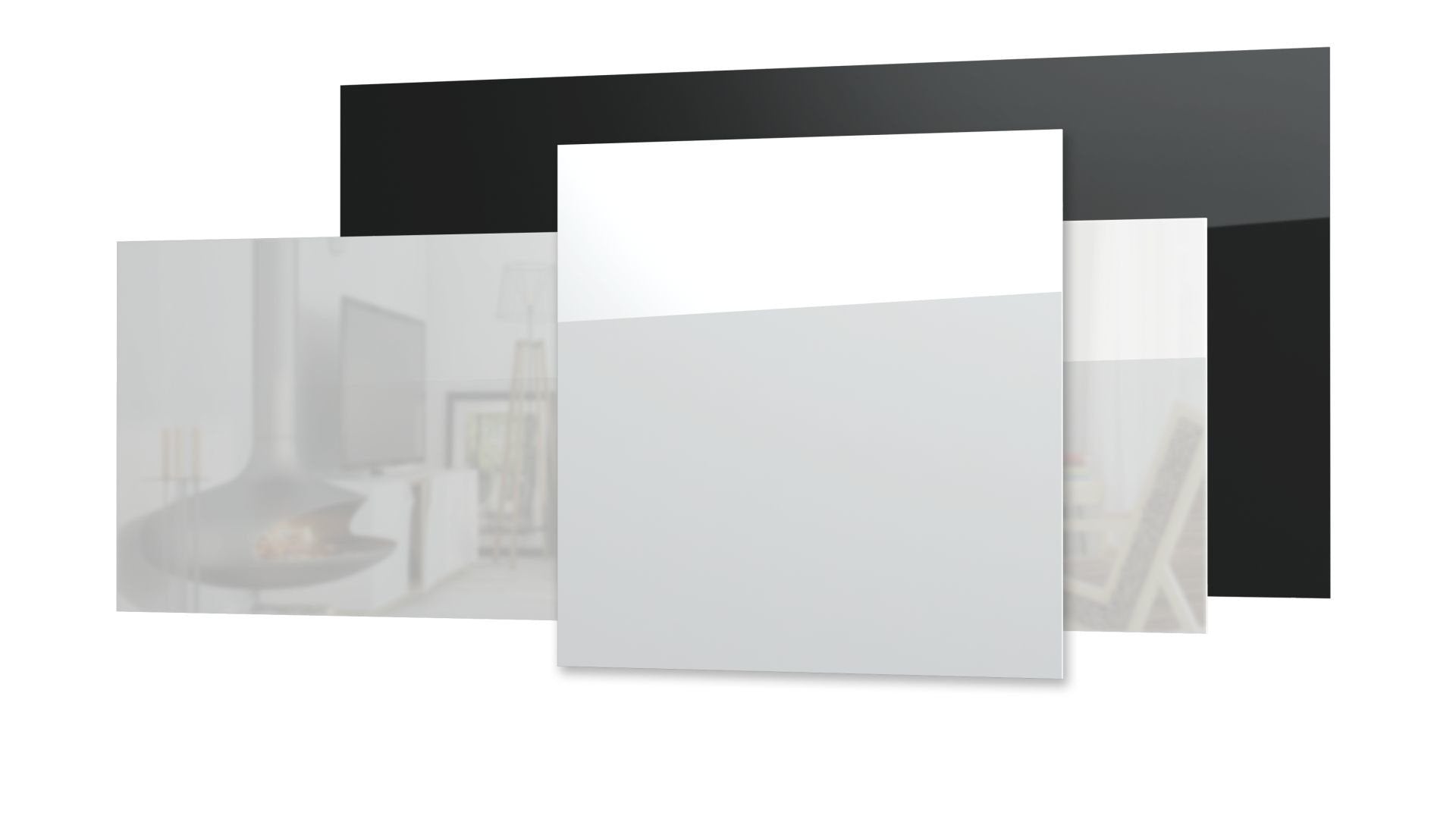 Paneles infrarrojos Ecosun Serie GS blanco o negro pared o techo