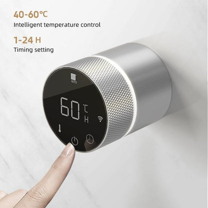 Radiador toallero eléctrico cromado con termostato