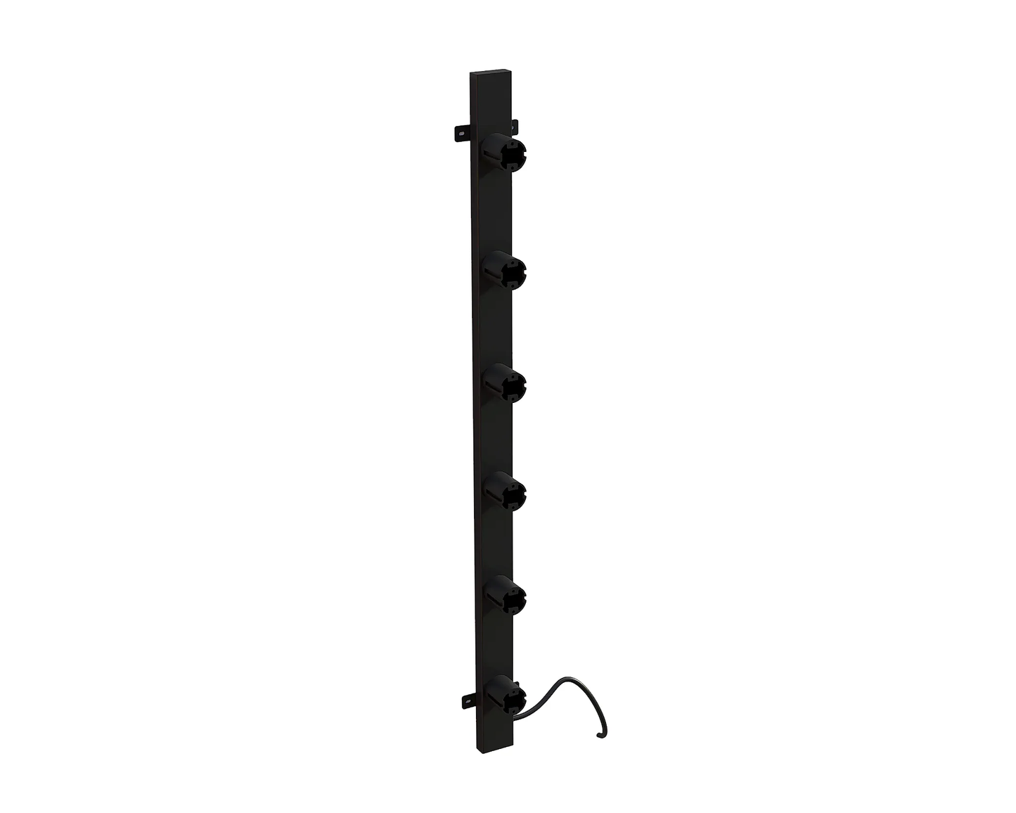 Radiador toallero eléctrico negro con termostato L-SR0005-B
