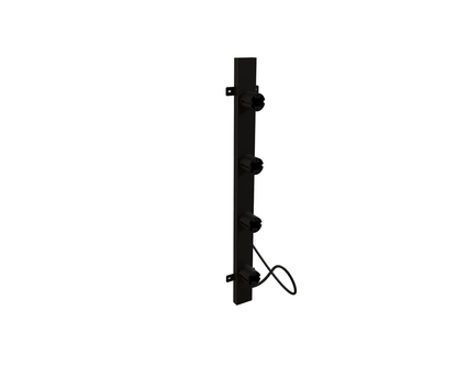 Radiador toallero eléctrico negro con termostato L-SR0003-B