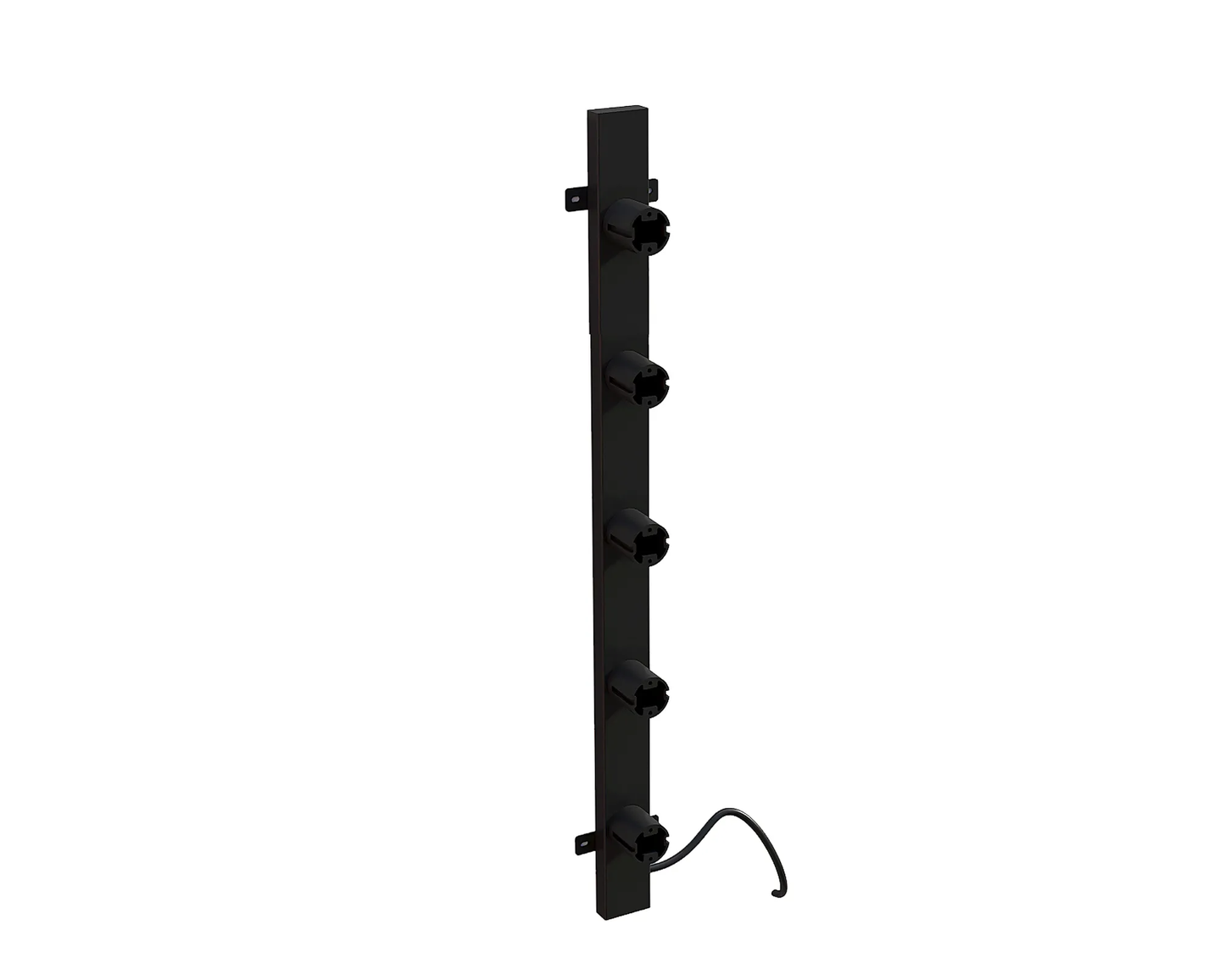 Radiador toallero eléctrico negro con termostato L-SR0200-B