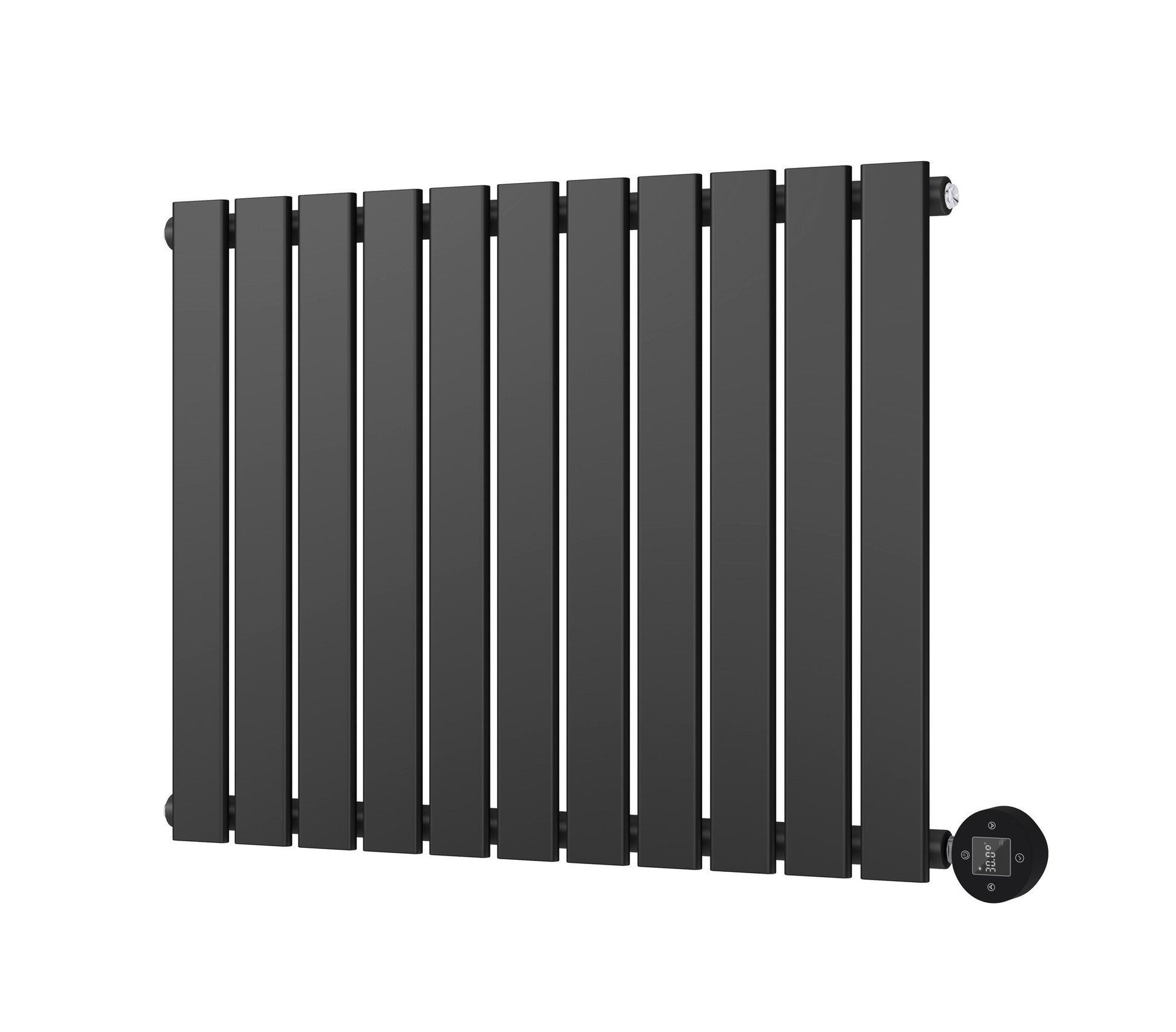 Radiador eléctrico horizontal negro 800 vatios Calysta