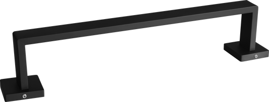 Toallero cuadrado negro mate