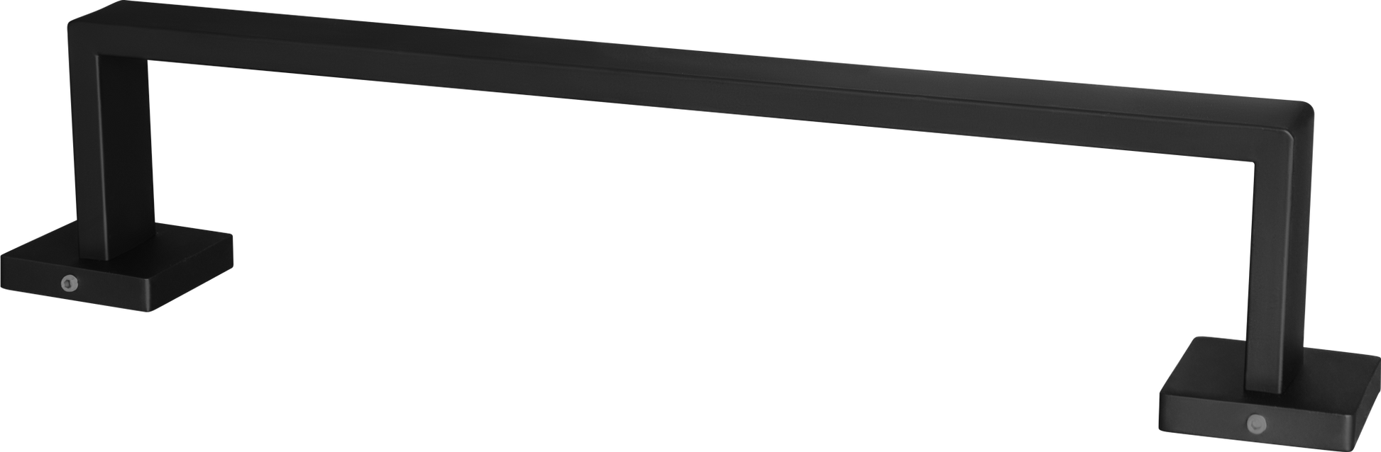 Toallero cuadrado negro mate