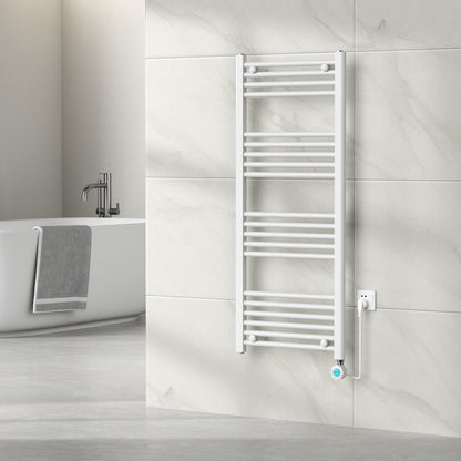 Radiador Eléctrico para Toallas con Termostato Digital - Radiador de Baño - 1200 × 500 mm - Blanco - 500 Watt