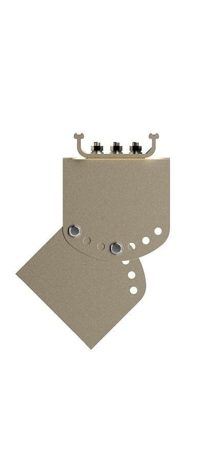 Calentador infrarrojo de patio negro calentador ajustable con 1800 - 2400Watt