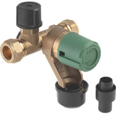 Pentec conjunto de entrada UBIC 15 mm 2 x racor de compresión 8 bar