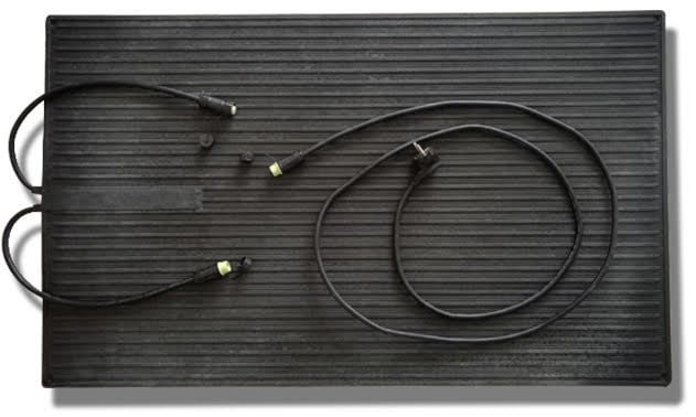 Alfombra calefactora de infrarrojos de goma acoplable - Resistente al agua 60 x 100 cm