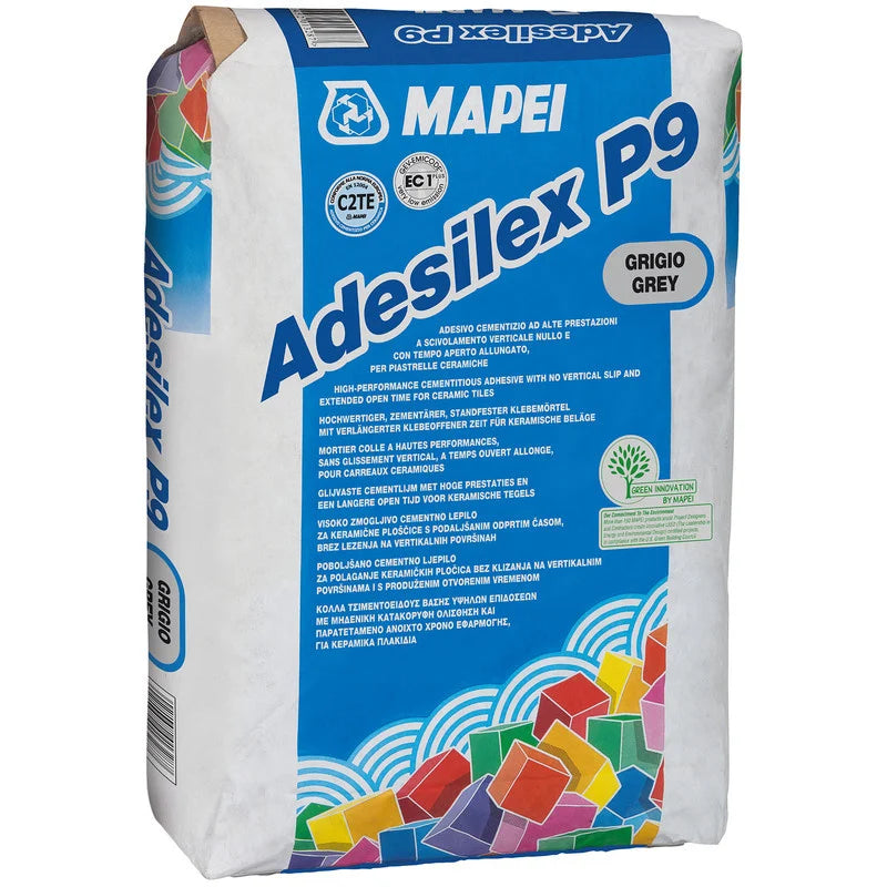 Adhesivo para baldosas Mapei Adesilex P9 gris 25 kg