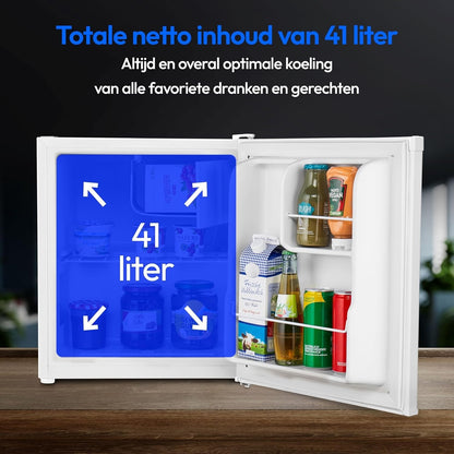 Nevera Nurion Mini - 40 l - Nevera pequeña - Independiente - Compacta - Blanca