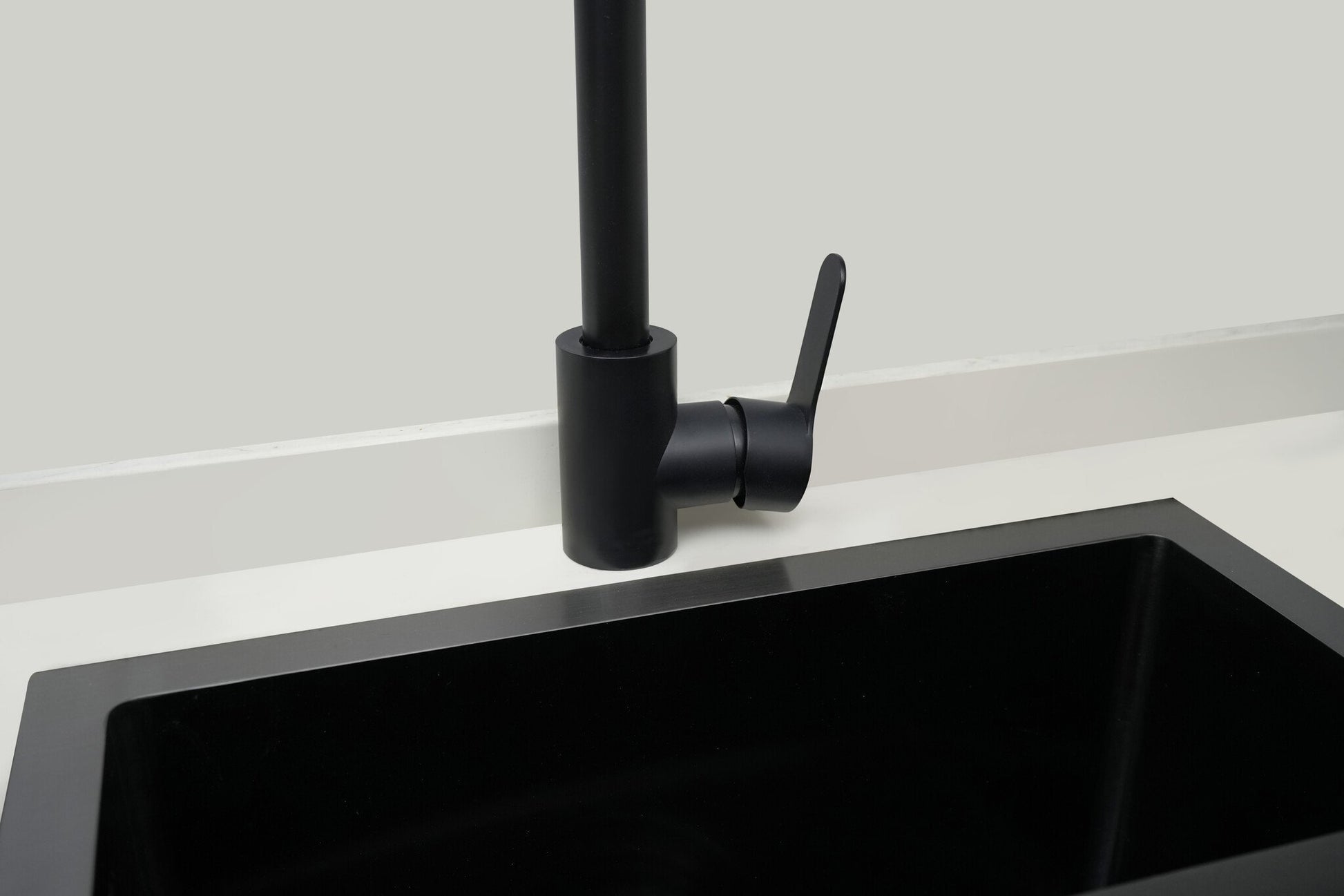 Nurion Fregadero Metal Negro 34,5 x 34,5- Fregadero Cocina - Fregaderos Cocina - Fregadero Cocina - sin agujero para grifo acero inoxidable