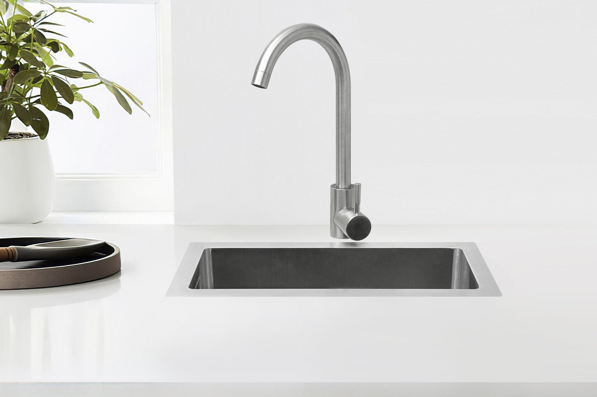 Fregadero Nurion Acero Inoxidable 16,5 x 38,5 - Fregadero Cocina - Fregaderos Cocina - Fregadero Cocina - sin agujero para grifo acero inoxidable