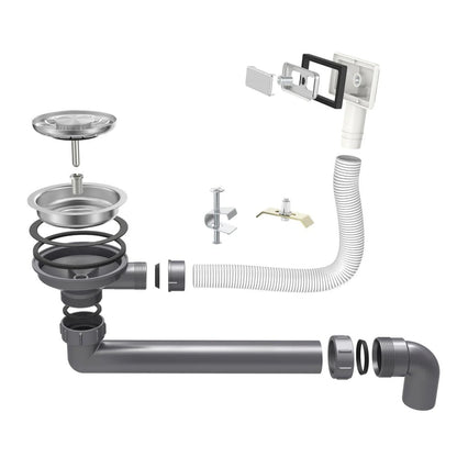 Fregadero Nurion Acero inoxidable 44,5 x 34,5 - Fregadero Cocina - Fregaderos Cocina - Fregadero Cocina - sin agujero para grifo