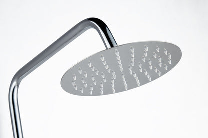 Ducha efecto lluvia de superficie cabezal 30 cm ducha termostática cromo