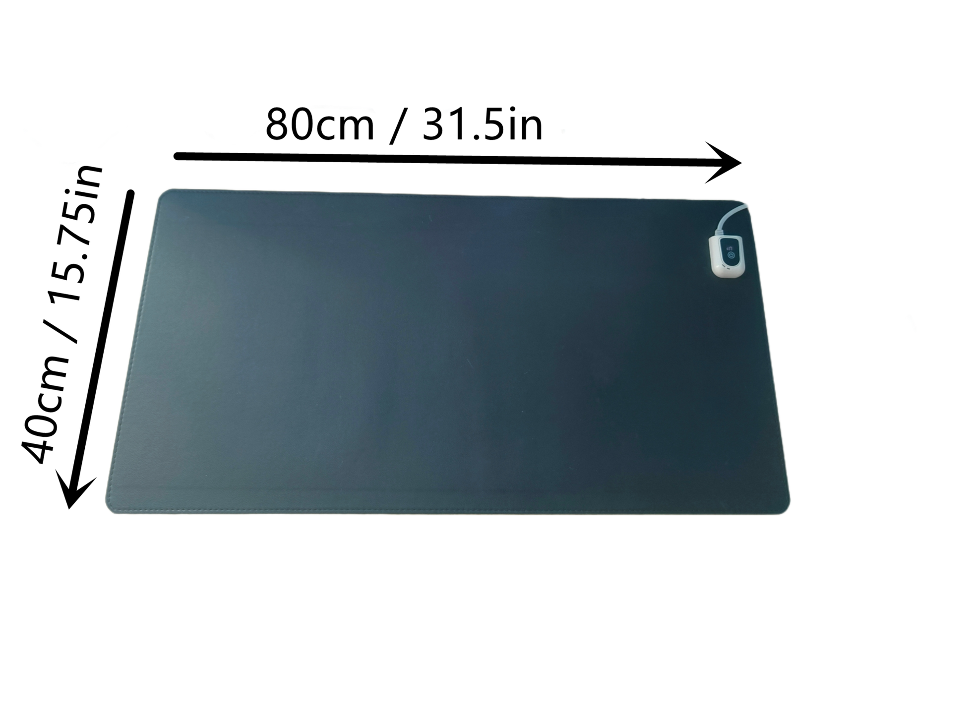 Almohadilla de escritorio infrarroja serie QH-BV negra 40 x 80 cm regulable en potencia