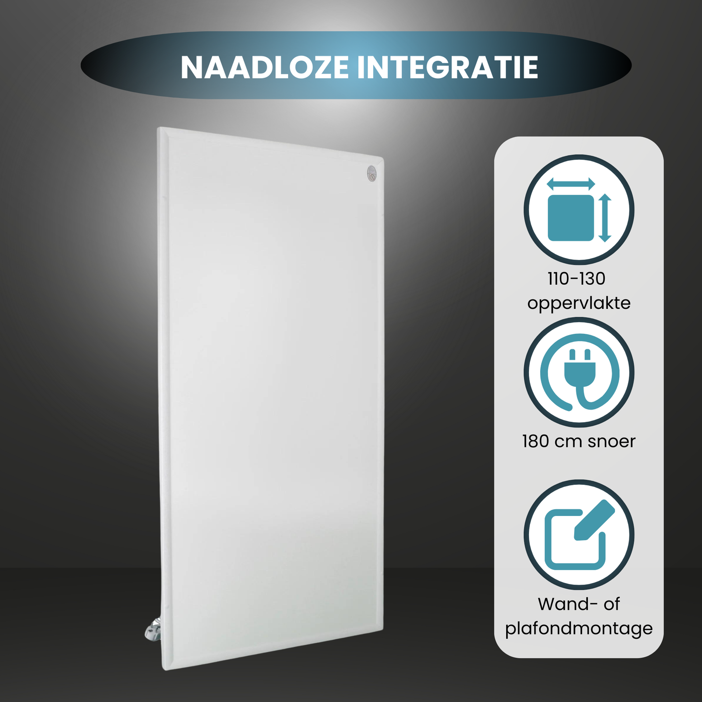 Panel infrarrojo QH-HL con iluminación LED 63 x 128 cm - 840Watt