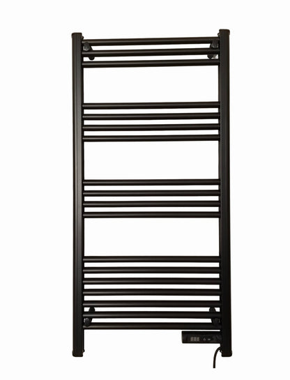 Radiador de toallas eléctrico inteligente con control digital negro 425Watt
