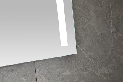 Spiegel 60 x 120 cm frameloos, inbouw led verlichting en anti condens