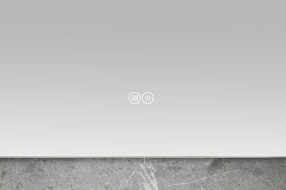 Spiegel 60 x 120 cm frameloos, inbouw led verlichting en anti condens