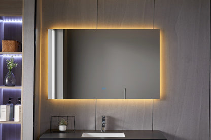 Espejo sin marco con LED, antivaho 60 x 120 cm