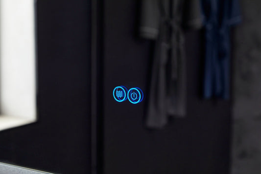 Espejo sin marco con LED, antivaho 60 x 60 cm