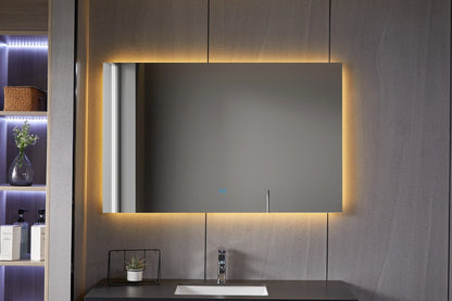 Espejo sin marco con LED, antivaho 75 x 120 cm