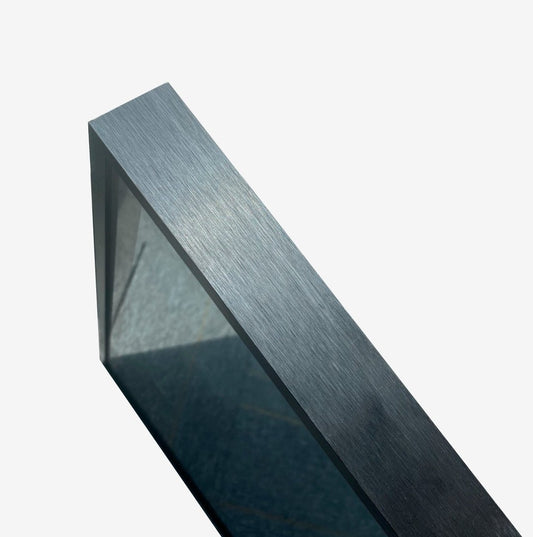 Espejo con marco negro, LED, antivaho 75 x 125cm