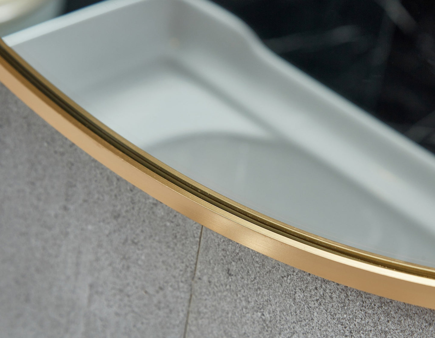 Espejo redondo 100 cm con marco dorado